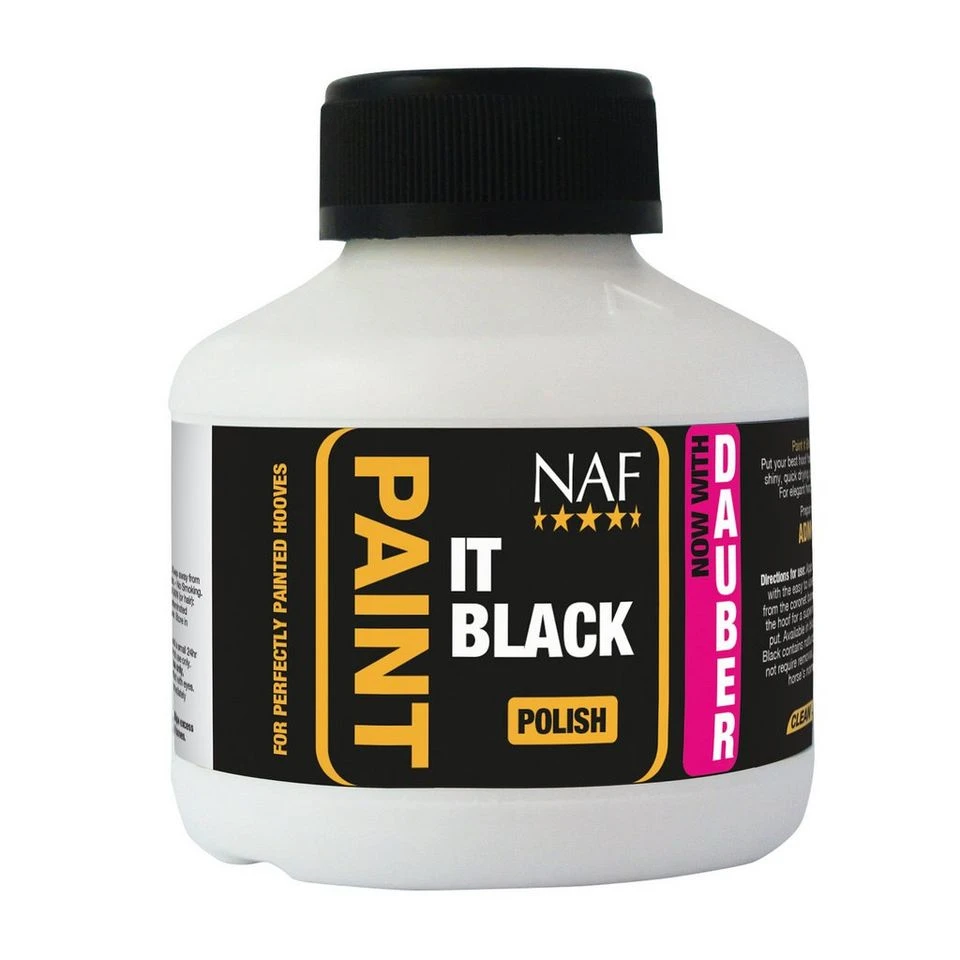 NAF Paint It In Black Hoof Polish 1 NAF Paint It In Black Hoof Polish