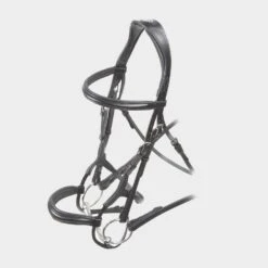 Velociti Rolled Padded Cavesson Bridle Black