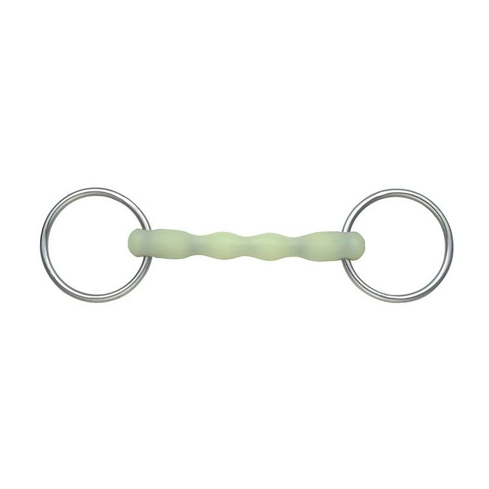 EquiKind Ripple Loose Ring Mullen Mouth Snaffle 2 EquiKind Ripple Loose Ring Mullen Mouth Snaffle - Image 2