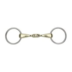 Brass Alloy Training Bit Loose Ring Snaffle 18mm Mouthpiece -Horse Gear Shop go 478064 z
