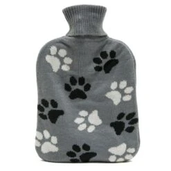 Platinum Knitted Hot Water Bottle Paws -Horse Gear Shop go 524104 z