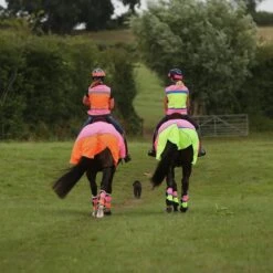 Charlotte Dujardin Multi-Coloured Quarter Sheet Pink/Orange -Horse Gear Shop go 527734 c