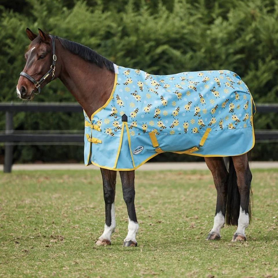 Weatherbeeta ComFITec Essential Standard Neck 0g Lite Turnout Rug Bee Print 2 Weatherbeeta ComFITec Essential Standard Neck 0g Lite Turnout Rug Bee Print - Image 2