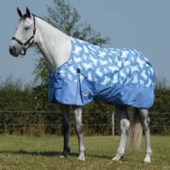 Weatherbeeta Comfitec Essential Standard Neck 0g Lite Turnout Rug Unicorn Print -Horse Gear Shop go 591517 z