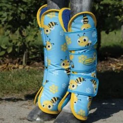Weatherbeeta 1200D Wide Tab Travel Boots Bee Print